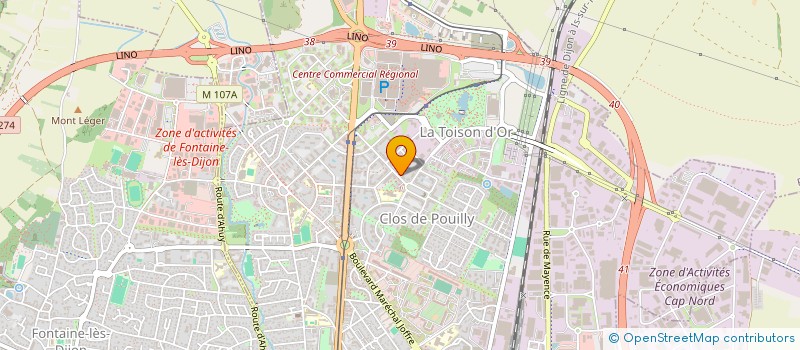 localisation de l'entreprise PASTEUR & FILS à DIJON
