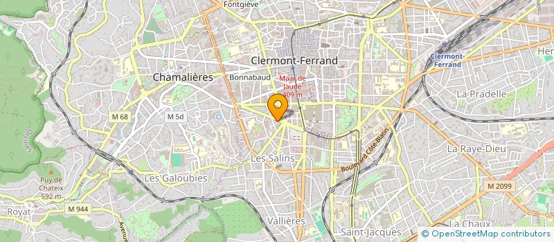 localisation de l'entreprise PASTEUR I  CLERMONT-FERRAND