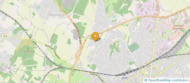 localisation de l'entreprise PASTEUR IMMOBILIER SARL à DOLE
