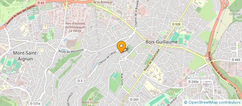 localisation de l'entreprise PASTEUR MADELEINE à BOIS-GUILLAUME