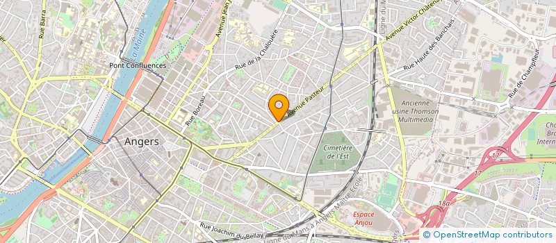 localisation de l'entreprise PASTEUR MARKET à ANGERS