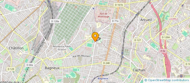 localisation de l'entreprise PASTEUR MICRO INFORMATIQUE à BAGNEUX