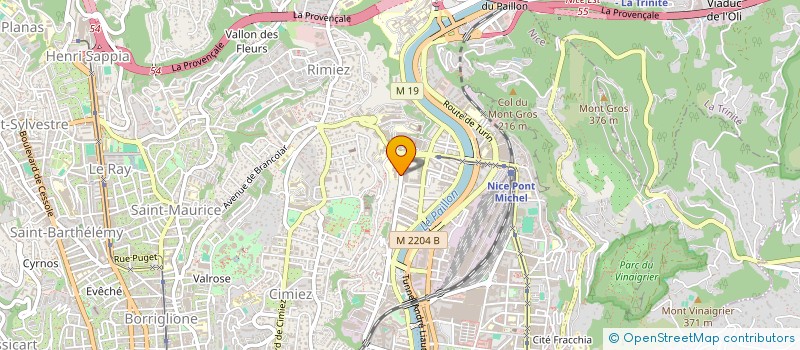 localisation de l'entreprise PASTEUR ONCOLOGIE  NICE