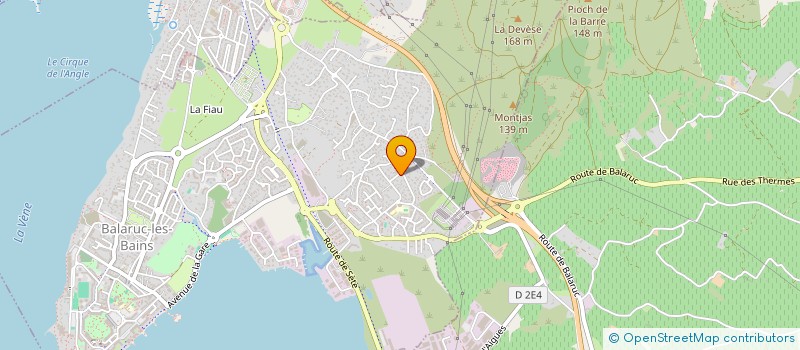 localisation de l'entreprise PASTEUR THERMAL  BALARUC-LES-BAINS