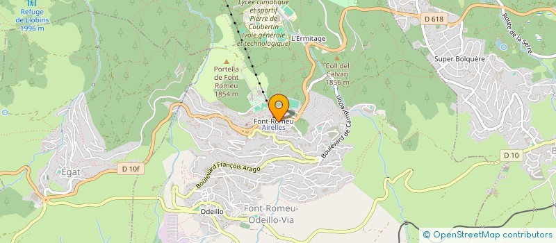 localisation de l'entreprise PASTIER TOURILLON  FONT-ROMEU-ODEILLO-VIA