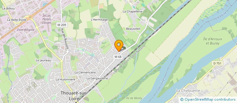 localisation de l'entreprise PASTILLES & PETITS POIS à THOUARE-SUR-LOIRE