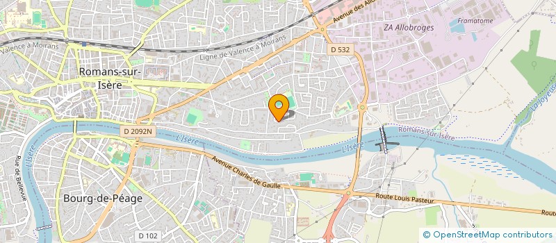 localisation de l'entreprise PASTION PATRICK  ROMANS-SUR-ISERE