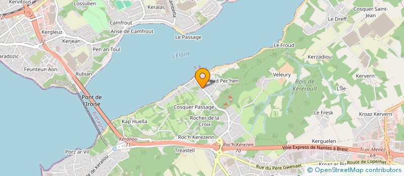 localisation de l'entreprise PASTOLPAT à PLOUGASTEL-DAOULAS