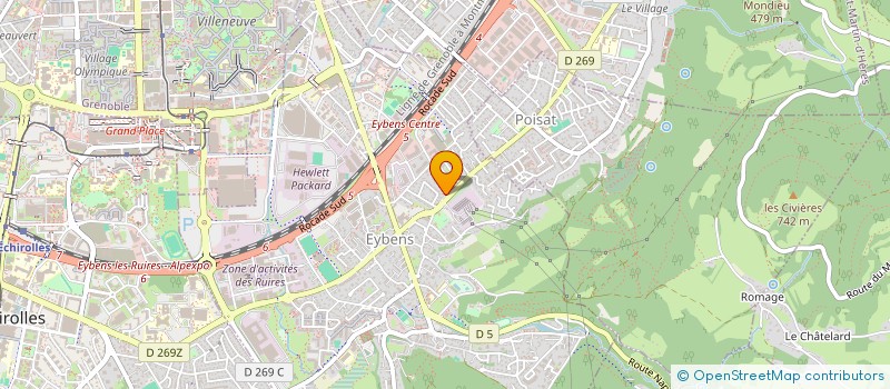 localisation de l'entreprise PASTORALE CNEF GRENOBLE-ALPES METROPOLE  EYBENS