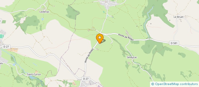 localisation de l'entreprise PASTORALIS  BOZOULS