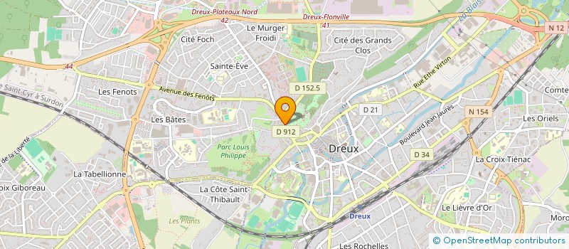 localisation de l'entreprise PASTORE à DREUX
