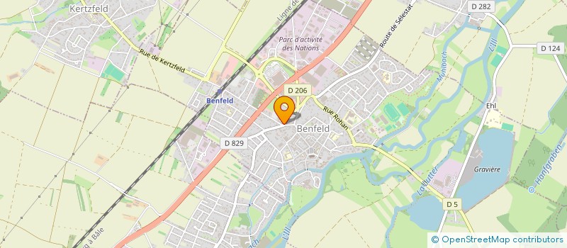 localisation de l'entreprise PASTORE à BENFELD
