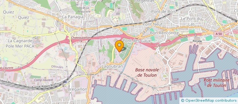 localisation de l'entreprise PASTORET ET CIE à TOULON