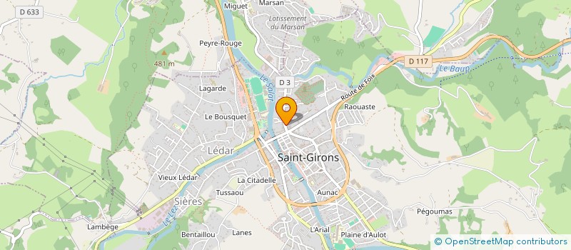 localisation de l'entreprise PASTOUREL LMNP à SAINT-GIRONS