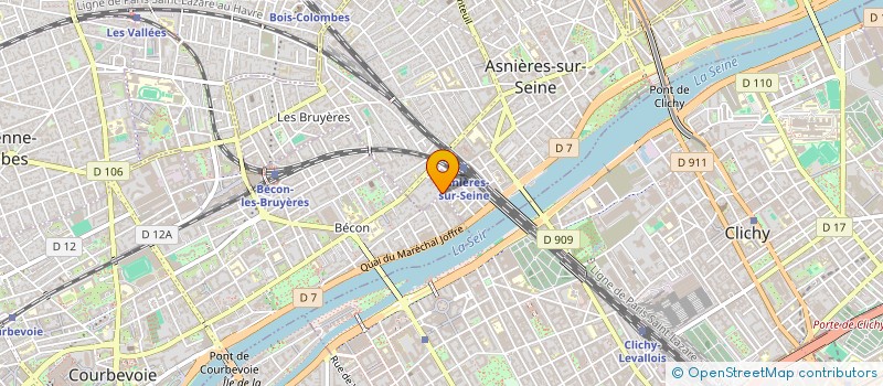 localisation de l'entreprise PASTOURELLE à ASNIERES-SUR-SEINE