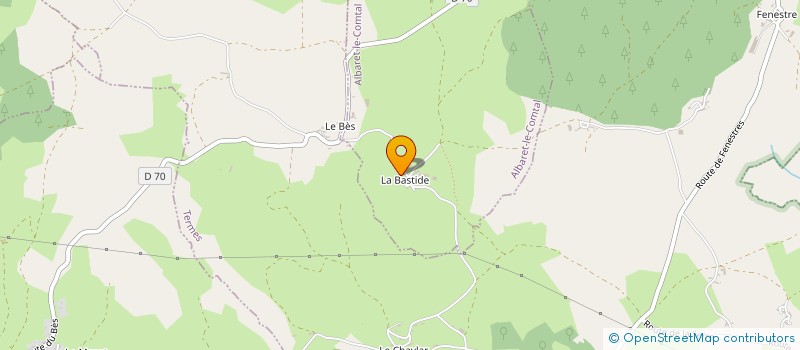 localisation de l'entreprise PASTRE ENERGIE  ALBARET-LE-COMTAL