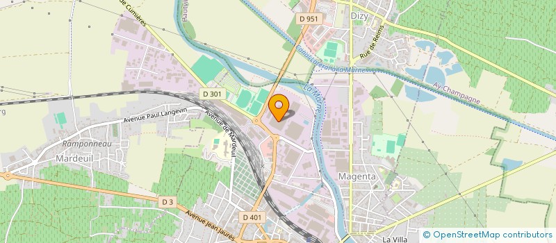 localisation de l'entreprise PASTURAL ET COMPAGNIE à EPERNAY