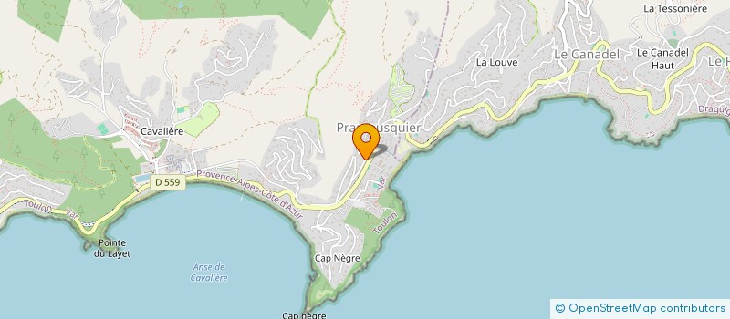 localisation de l'entreprise PASW à LE LAVANDOU