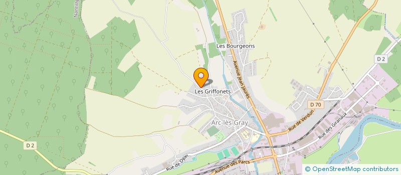 localisation de l'entreprise PAT  ARC-LES-GRAY