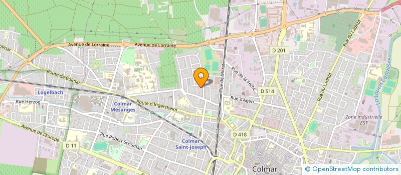 localisation de l'entreprise PAT' A SEL (PARTAGE ANIMATIONS POUR TOUS A SYSTEMES D'ECHANGES LOCAUX)  COLMAR