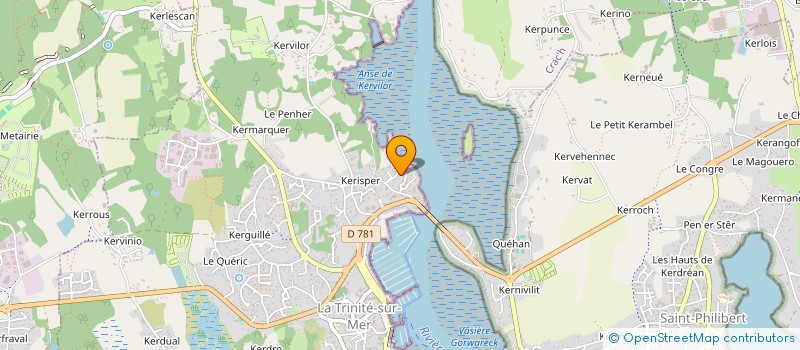 localisation de l'entreprise PAT-APPART'  LA TRINITE-SUR-MER