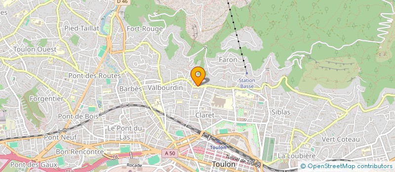 localisation de l'entreprise PAT.COIF  TOULON