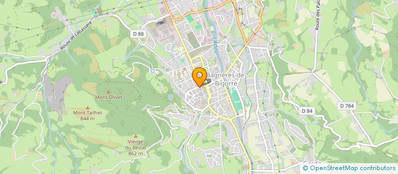 localisation de l'entreprise PAT ET OLIVE  BAGNERES-DE-BIGORRE