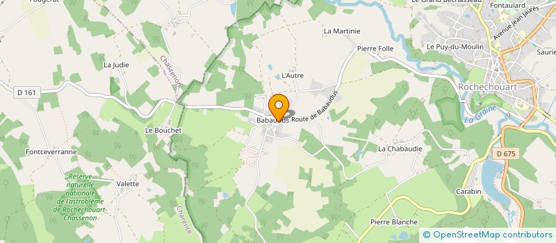 localisation de l'entreprise PAT J  ROCHECHOUART