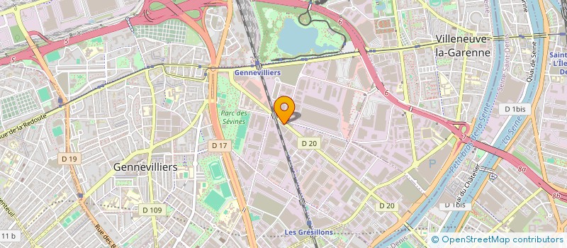 localisation de l'entreprise PAT-LANDY à GENNEVILLIERS