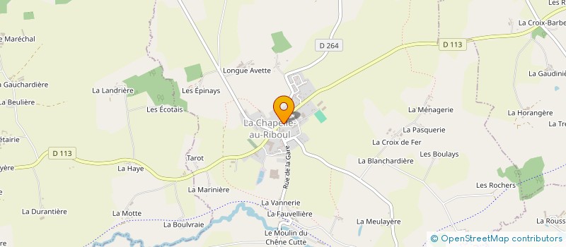 localisation de l'entreprise PAT O COEUR  LA CHAPELLE-AU-RIBOUL