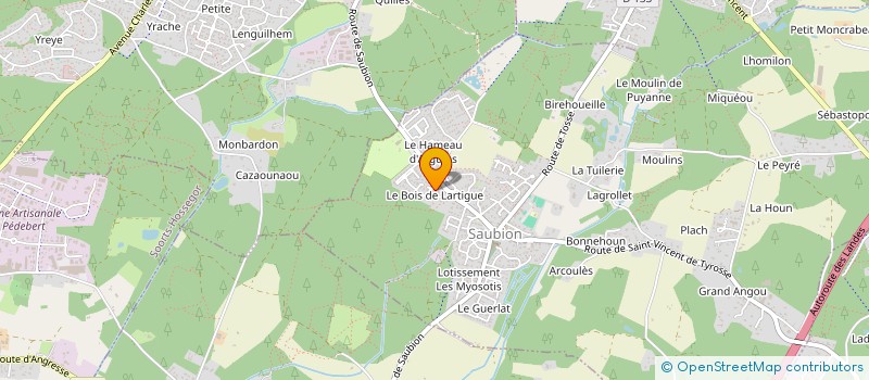 localisation de l'entreprise PAT'PEINTURE SARL  SAUBION