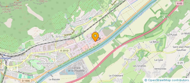 localisation de l'entreprise PAT RAMONAGE  ARBIN