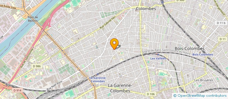 localisation de l'entreprise PAT'REPORT à COLOMBES