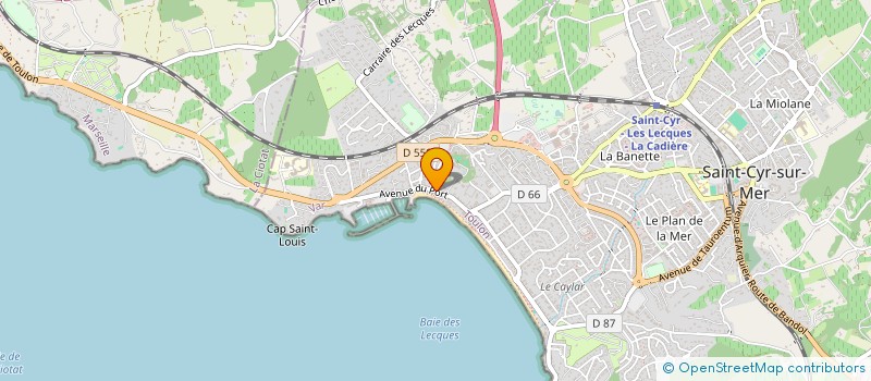 localisation de l'entreprise PAT'RIMOINE IMMOBILIER à SAINT-CYR-SUR-MER