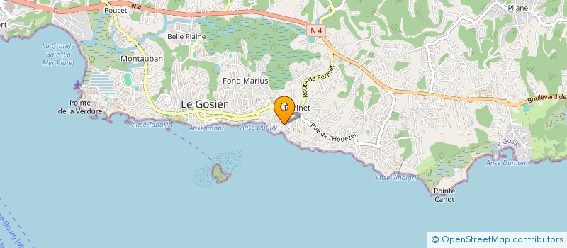 localisation de l'entreprise PAT1  BAIE MAHAULT