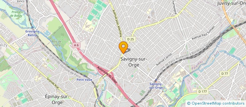 localisation de l'entreprise PATACHOU à SAVIGNY-SUR-ORGE