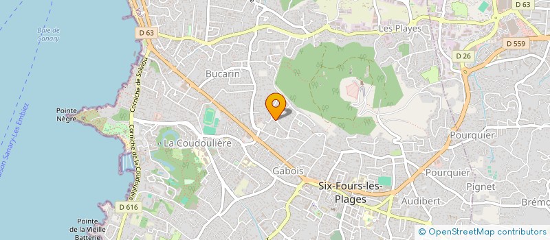 localisation de l'entreprise PATAG  SIX-FOURS-LES-PLAGES