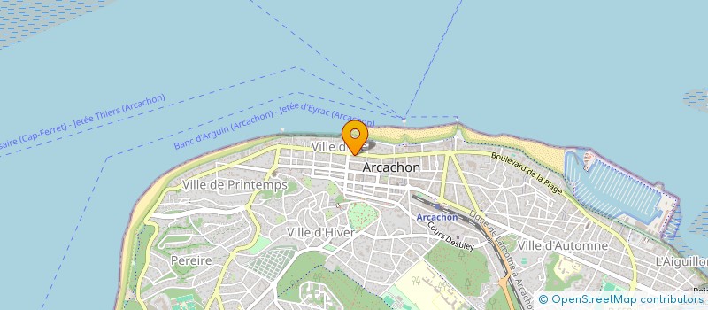 localisation de l'entreprise PATAGONIA  ARCACHON