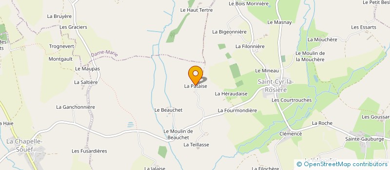 localisation de l'entreprise PATAISE INVESTISSEMENTS à SAINT-CYR-LA-ROSIERE