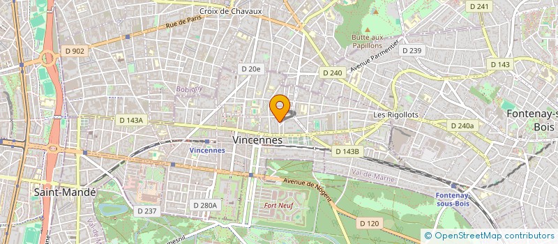 localisation de l'entreprise PATALONS à VINCENNES