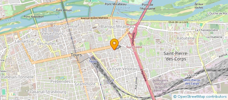 localisation de l'entreprise PATAMOUR  TOURS