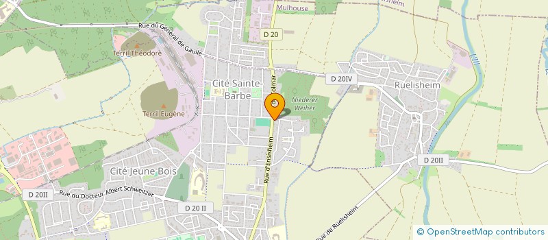 localisation de l'entreprise PATANNE  WITTENHEIM