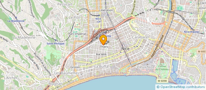localisation de l'entreprise PATARAS à NICE
