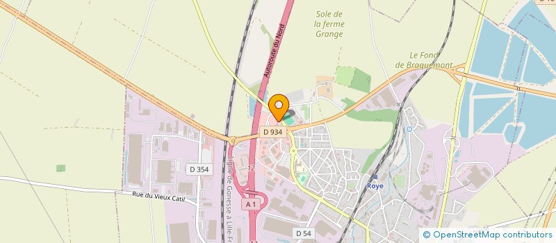 localisation de l'entreprise PATAROYE à ROYE