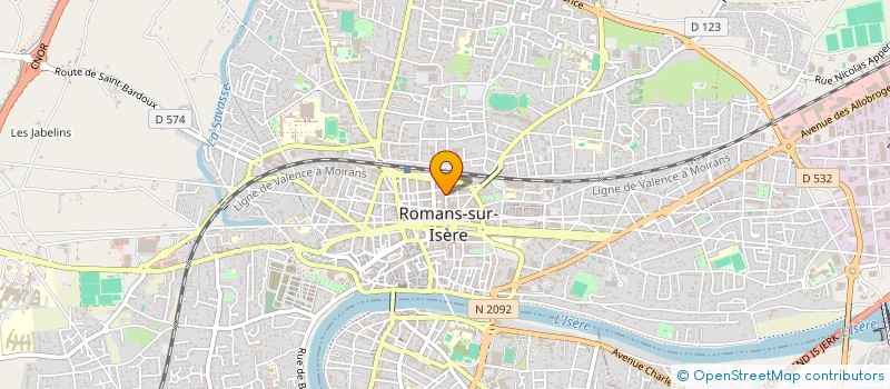 localisation de l'entreprise PATATDOUSS CREA à ROMANS-SUR-ISERE
