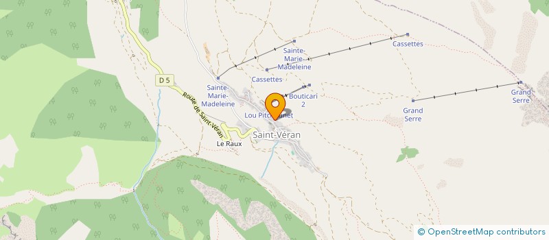 localisation de l'entreprise PATATI ET PATAPAIN  SAINT-VERAN