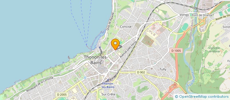 localisation de l'entreprise PATAUGE à THONON-LES-BAINS