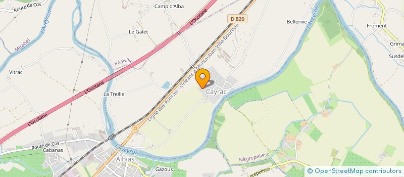 localisation de l'entreprise PATAUR  CAYRAC