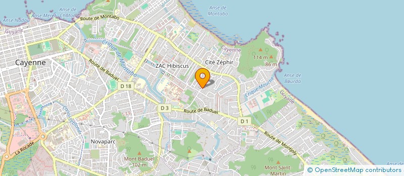 localisation de l'entreprise PATAWA  CAYENNE