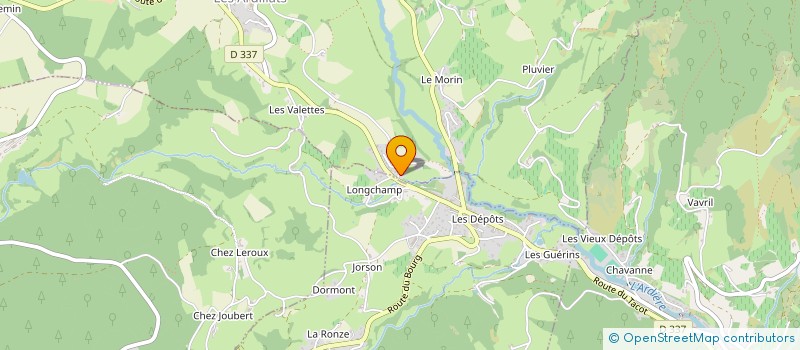 localisation de l'entreprise PATAY CHARPENTE  LES ARDILLATS